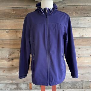 Free Country Purple Full Zip Hooded Jacket Size XL EUC